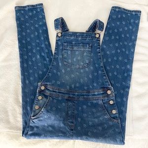 Mini Boden Daisy Floral Denim Overalls NWOT